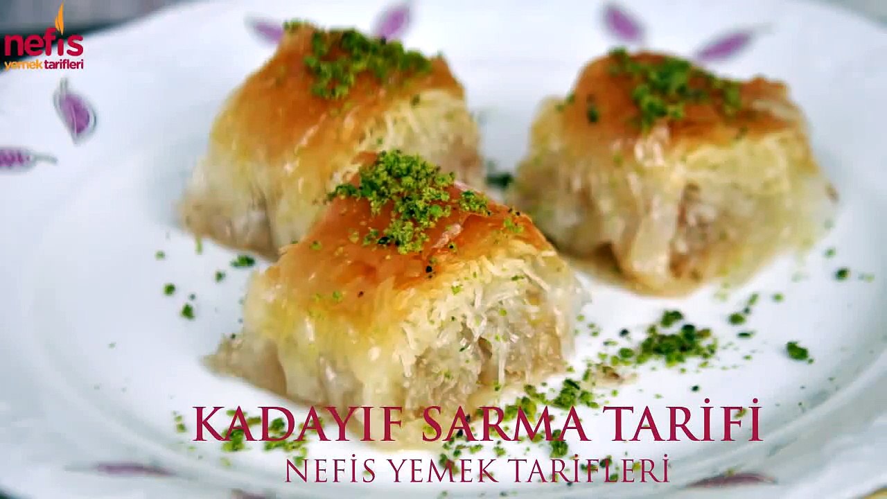 Baklava Yufkası ile Kadayıf Sarma Tarifi  Nefis Yemek Tarifleri