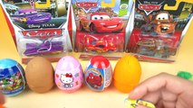 Disney Pixar Cars Mcqueen Ramone Mater Unboxing Toys Surprise Eggs Play Doh Spider-Man Hello Kitty
