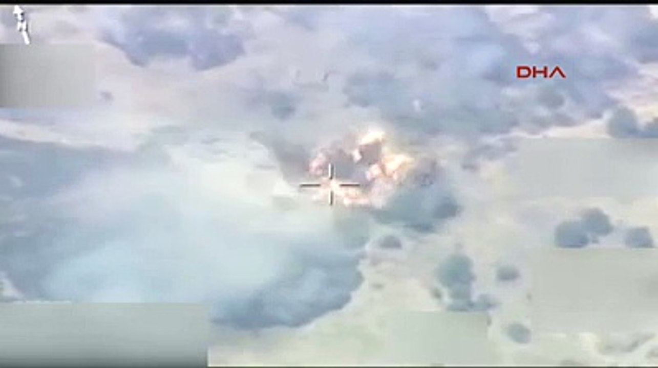 TSK, 250 kilogramlık lazer güdümlü füzelerle PKK hedeflerini böyle vurdu