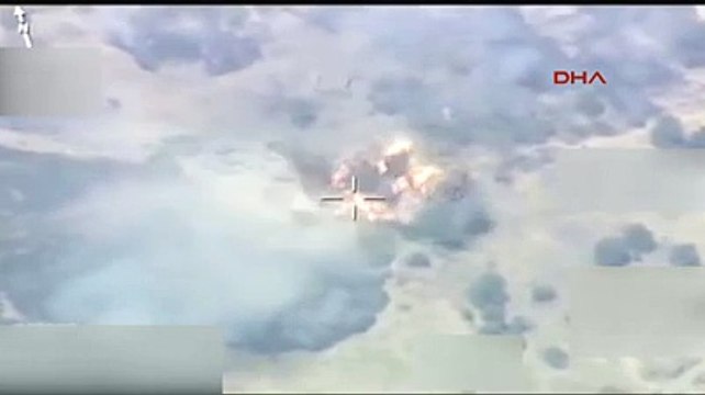 TSK, 250 kilogramlık lazer güdümlü füzelerle PKK hedeflerini böyle vurdu