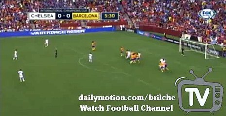 Nemanja Matic Header Chance FC Barcelona vs Chelsea 28.07.2015