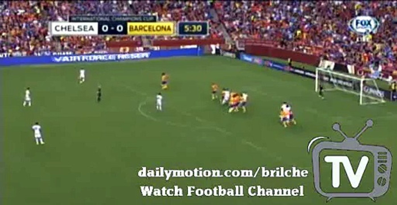 Nemanja Matic Header Chance FC Barcelona vs Chelsea 28.07.2015