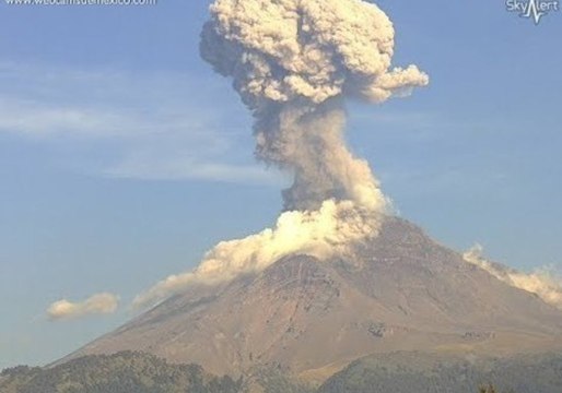 Mexican Volcano Spews Ash Into Atmosphere