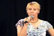 Middle-Aged Woman Rapper Hip-Hop Performance