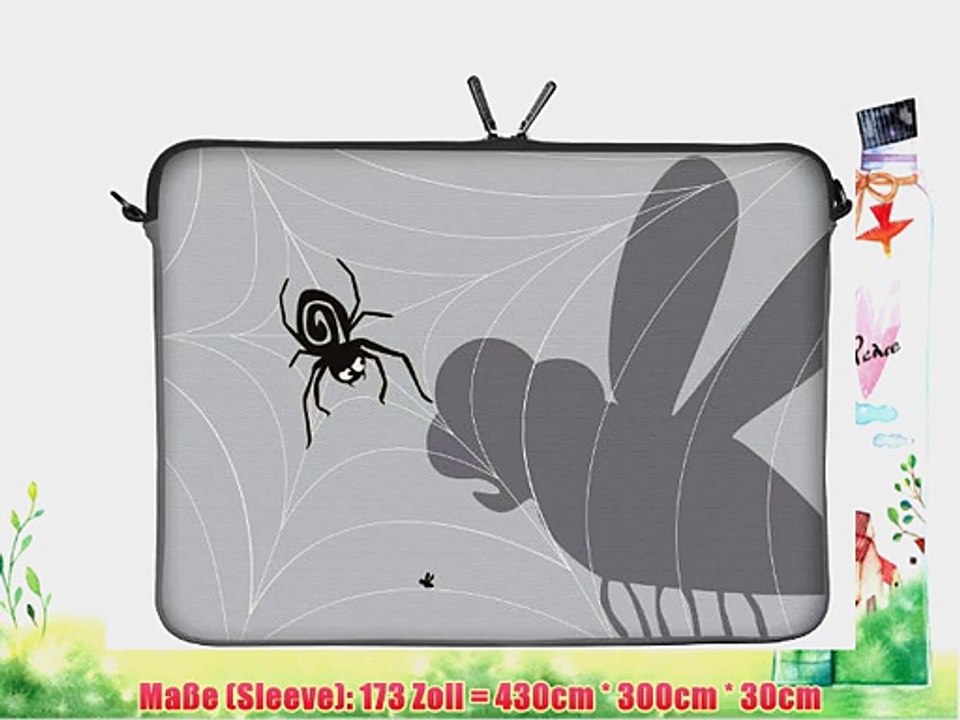 Digittrade LS146-17 Spiderweb Notebooktasche Neopren H?lle Laptop Sleeve 173 Zoll