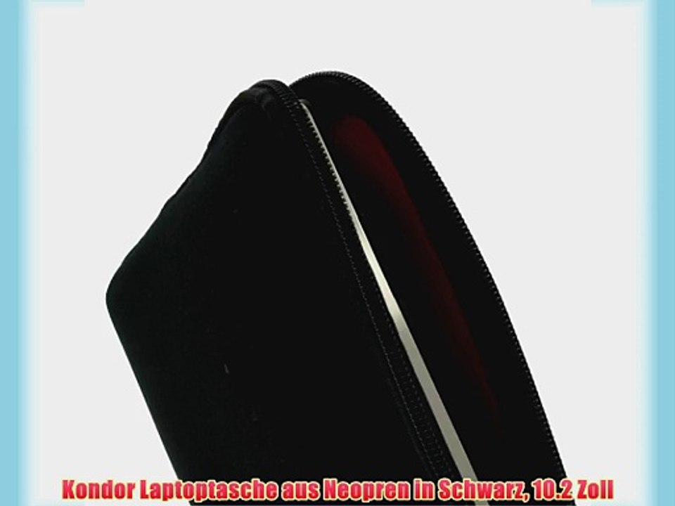 Kondor Laptoptasche aus Neopren in Schwarz 10.2 Zoll