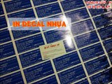 In decal nhựa sữa giá rẻ làm tem nhãn chống nước dán chai sinh tố, chai sữa, chai nước ép