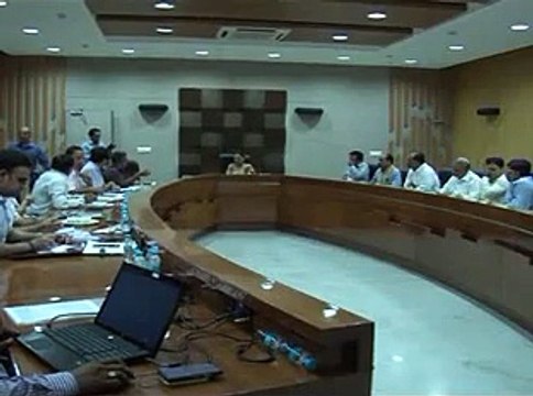 Gandhinagar Gujarat CM holds meeting to check on arrangements for rain