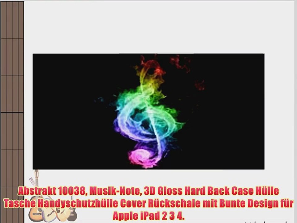 Abstrakt 10038 Musik-Note 3D Gloss Hard Back Case H?lle Tasche Handyschutzh?lle Cover R?ckschale