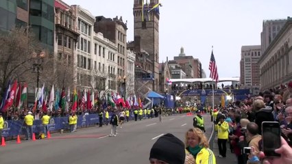 Ryan Hall Boston Marathon sprint finish | Press Conference World Vision and Invisible Children