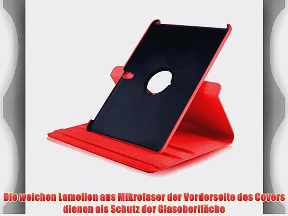 360 Grad Drehung Schutz Tasche Schutzh?lle f?r iPad Air MOTIV DESIGN TAB003 Sch?del rot Muster