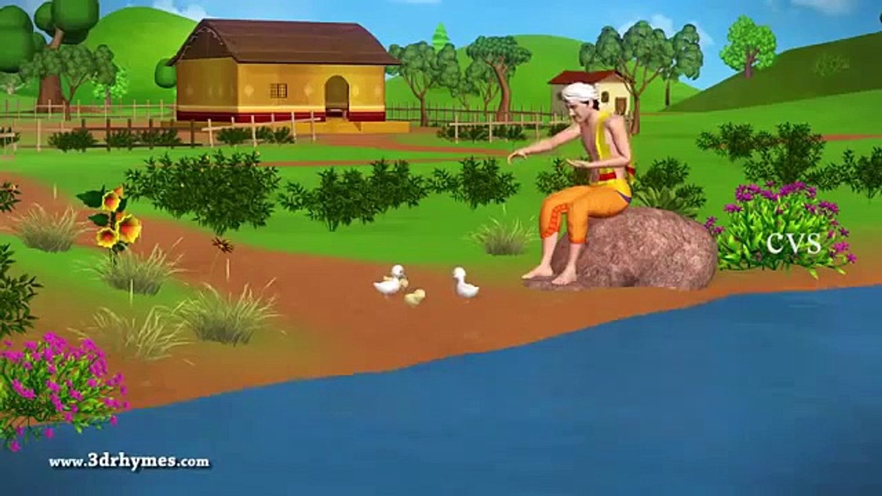 Duck And Golden Egg Story 3D Animation Telugu Stories for children Aesop Fables