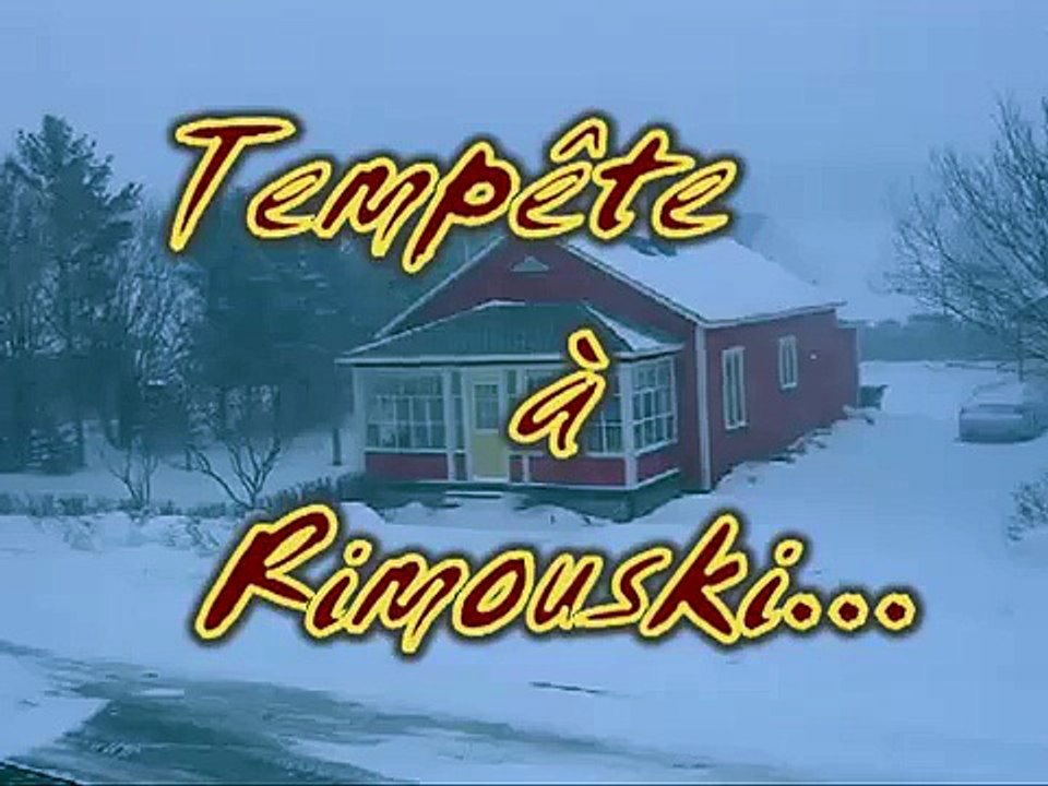 Tempête à Rimouski