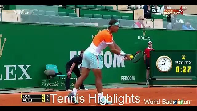 Highlights Rafael Nadal vs Lucas Pouille 2015 Monte Carlo Masters