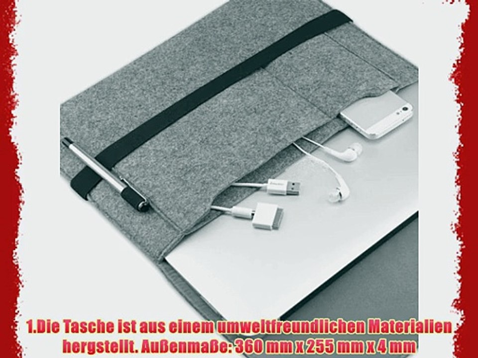 elecfan?Filz Sleeve Tasche Case Cover H?lle Laptoptasche Ultrabook Notebook Laptop Tasche f?r