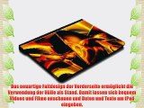 Feuer 10010 Gold Schwarz iPad 4 3 2 Smart Back Case Leder Tasche Shutzh?lle H?lle - 360 Grad