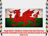 Flagge Wales 1 Weltkarte Schwarz Flip Leder Back Case Lederh?lle Schutzh?lle Tasche Cover mit