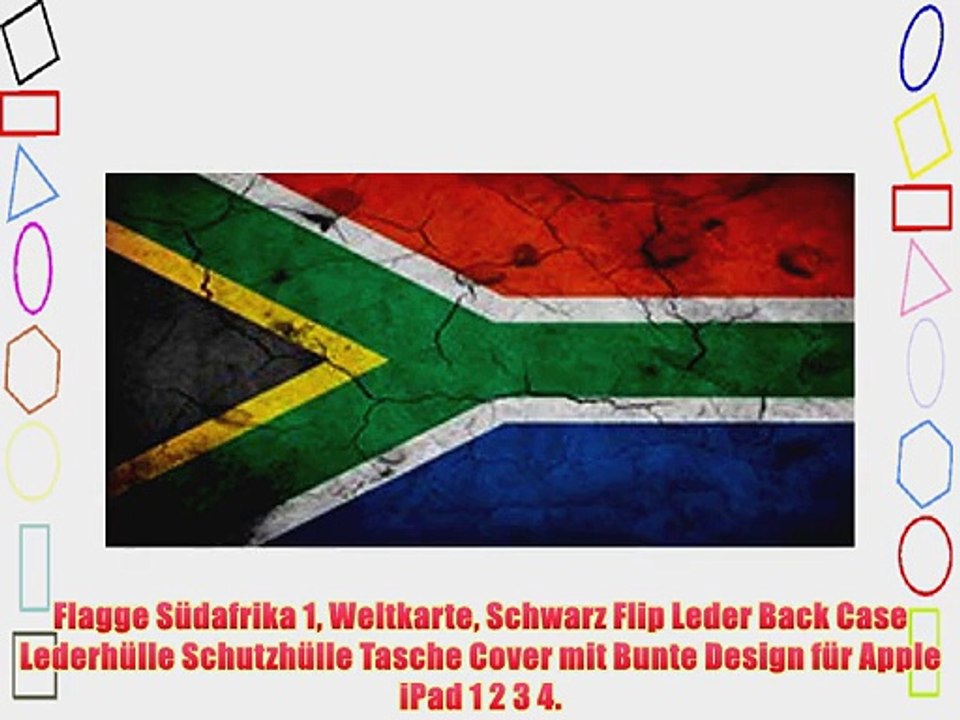 Flagge S?dafrika 1 Weltkarte Schwarz Flip Leder Back Case Lederh?lle Schutzh?lle Tasche Cover