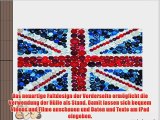 Flagge Union Jack 1 Weltkarte Schwarz iPad 4 3 2 Smart Back Case Leder Tasche Shutzh?lle H?lle