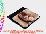 Katzen 10018 Braune Katze Wasserfest Neopren Weich Zip Geh?use Computer Sleeve Laptop Tasche