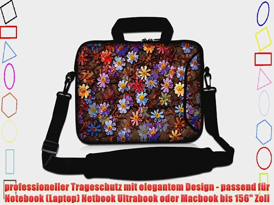 Luxburg? Design Laptoptasche Notebooktasche Sleeve mit Schultergurt und Fach f?r 156 Zoll Motiv: