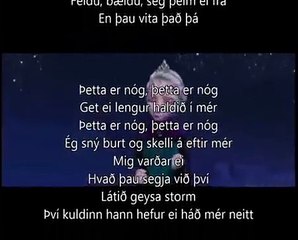 Let it go - icelandic (þetta er nóg) - Frozen/w. lyrics