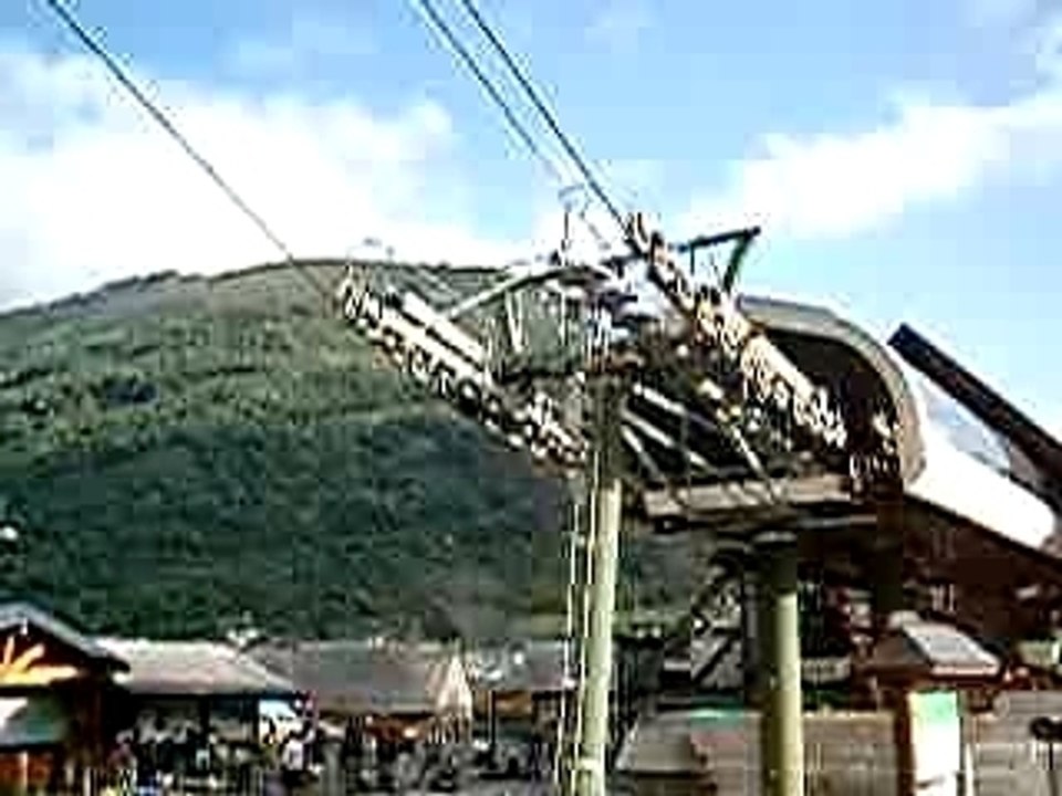 Télécabine en marche