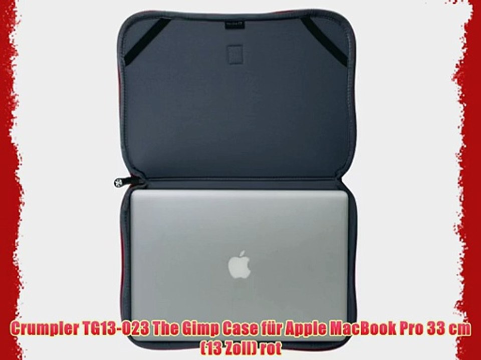Crumpler TG13-023 The Gimp Case f?r Apple MacBook Pro 33 cm (13 Zoll) rot