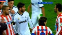 لحظة طرد كريستيانو رونالدو - ريال مدريد × اتلتيكو مدريد - نهائي كاس ملك اسبانيا 17/05/2013