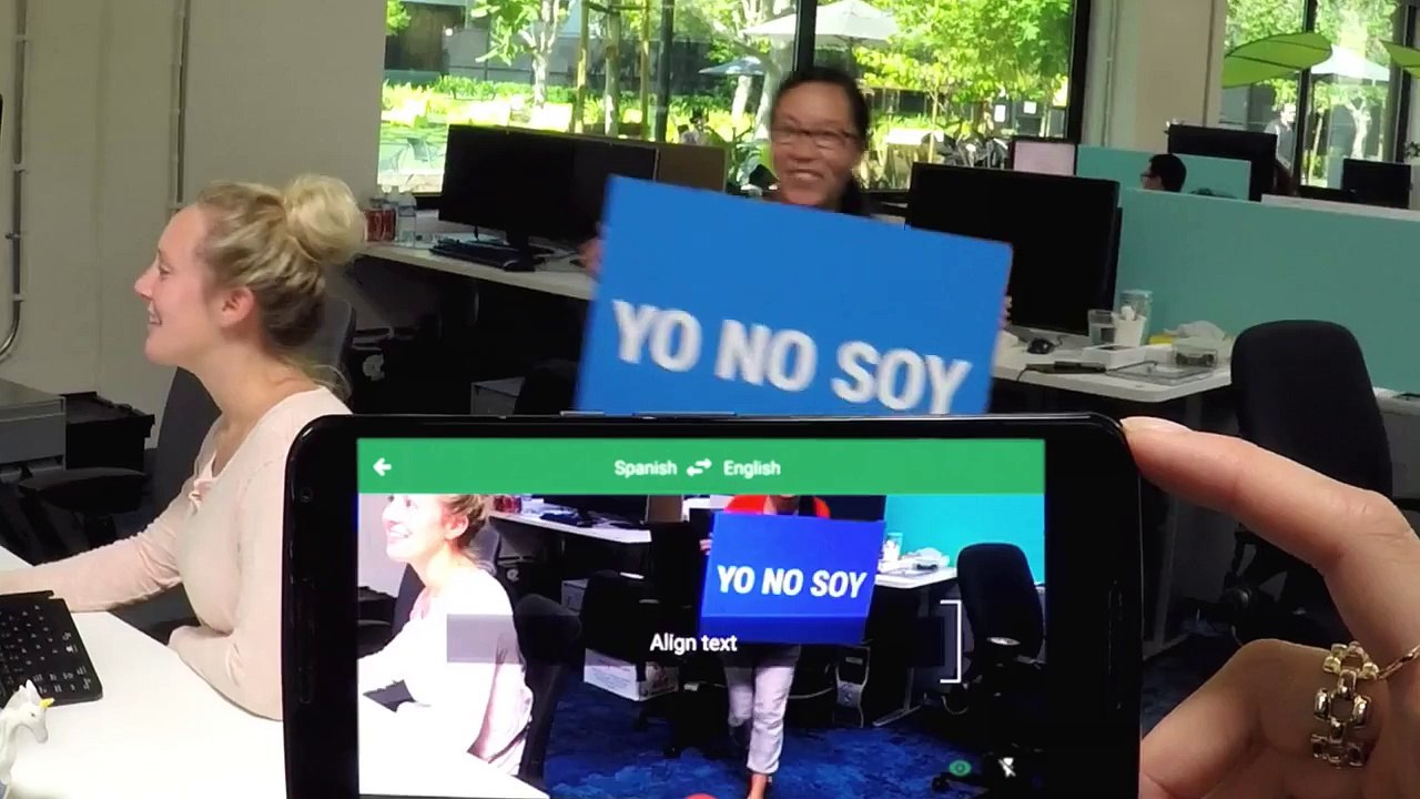 Google Translate utilise la réalité augmentée