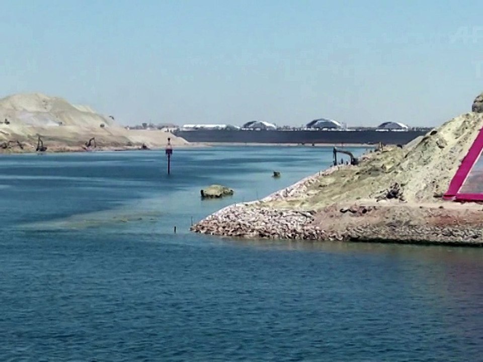 Egypte: la seconde voie du canal de Suez prête à la navigation