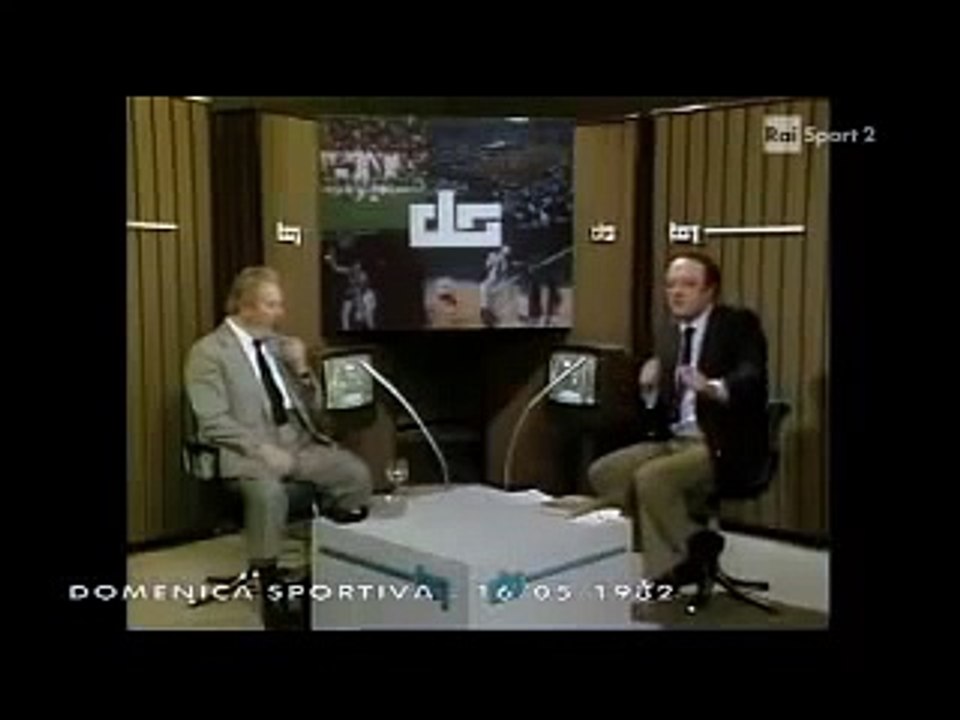 Domenica Sportiva del 16 maggio 1982 - Commenti di Gianni Brera e Beppe Viola
