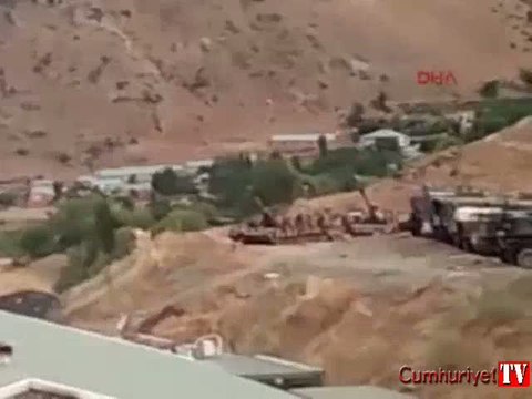 Uludere'de topçu atışlarıyla PKK hedefleri böyle vuruldu