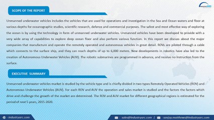 Unmanned Underwater Vehicles(UUV) Market Worth $ 4.6 Billion industry by 2020 | IndustryARC