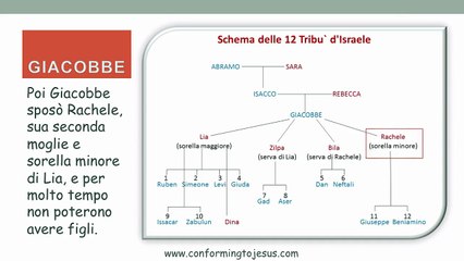 12 Tribù di Israele - Storia, Schemi e Cartine