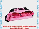 Stylische Laptoptasche in rosa-schwarzem Flower-Design f?r HP 635 / Compaq CQ58 / Compaq PC15-h050ng