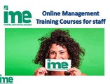 Online Management Training Courses for staff