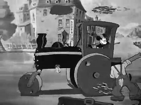 Los cortos de Mickey Mouse en Blanco y Negro 1x68 Mickeys Steamroller