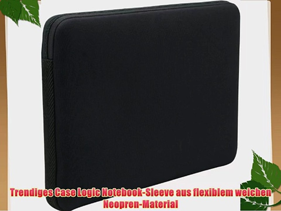 Case Logic LAPS116K Notebook Sleeve 396 cm (156 Zoll) Schwarz