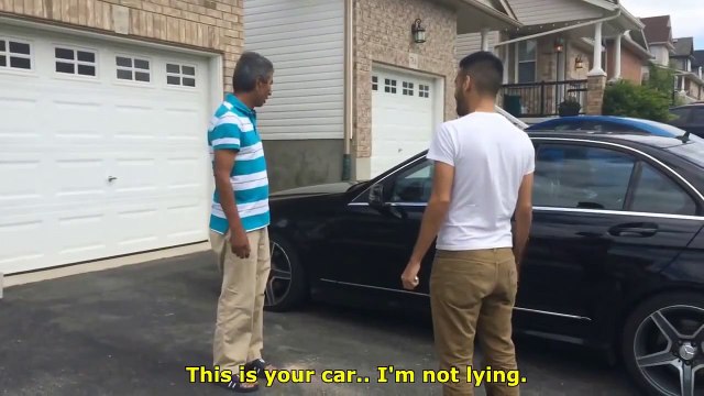 Сын подарил Отцу автомобиль // Son gave the car