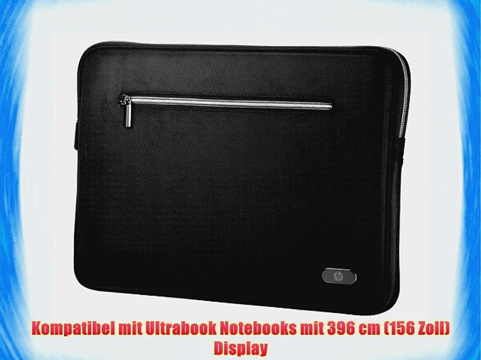 HP Schutzh?lle (Sleeve) H4P40AA f?r Ultrabook mit 39.6 cm (156 Zoll) schwarz