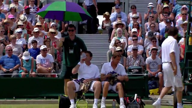 Funniest Tennis match EVER - Wimbledon 2015 (BAHRAMI/LECONTE/HAARHUIS/ELTINGH))