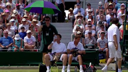 Funniest Tennis match EVER  - Wimbledon 2015 (BAHRAMI/LECONTE/HAARHUIS/ELTINGH))