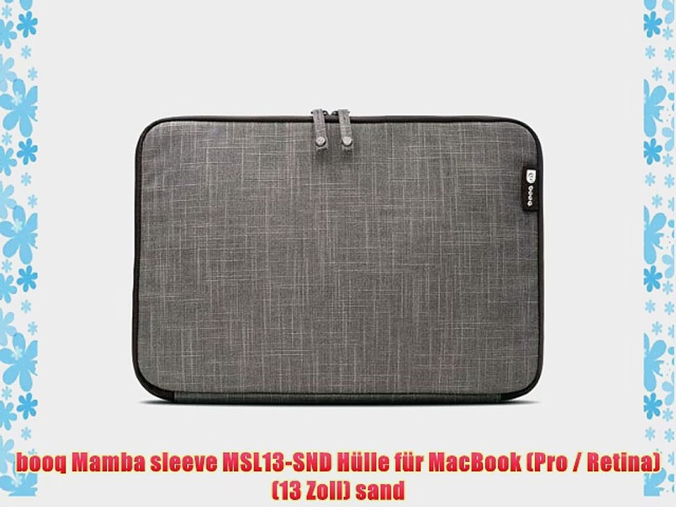 booq Mamba sleeve MSL13-SND H?lle f?r MacBook (Pro / Retina) (13 Zoll) sand
