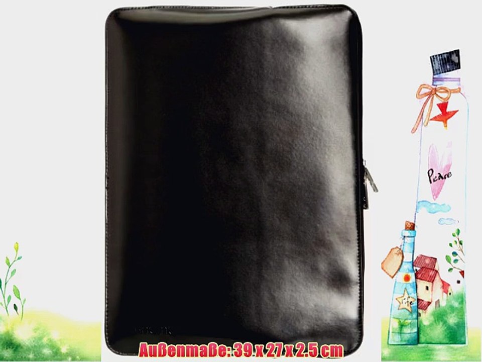 Knomo Bags 14-080-BLK Leder H?lle f?r Apple MacBook Pro/Retina bis 33 cm (13 Zoll) schwarz