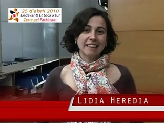 Lidia Heredia et convida a córrer pel Parkinson el 25 d'abril
