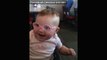 Adorable Baby Piper, who has weak eyesight, tries on glasses for the first time