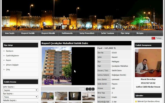 Kayseri Çorakçılar Mahallesi Satılık Daire kayseriemlakofisi.com