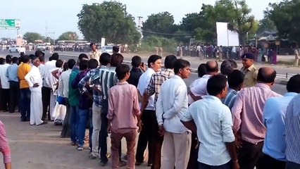 Narendra Modi's first visit to Gujarat as a Prime Minister of India with Z plus security in BMW.