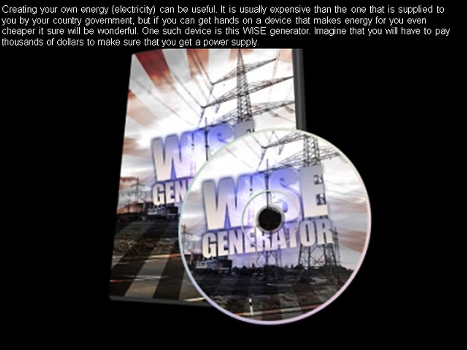 WISE generator Review